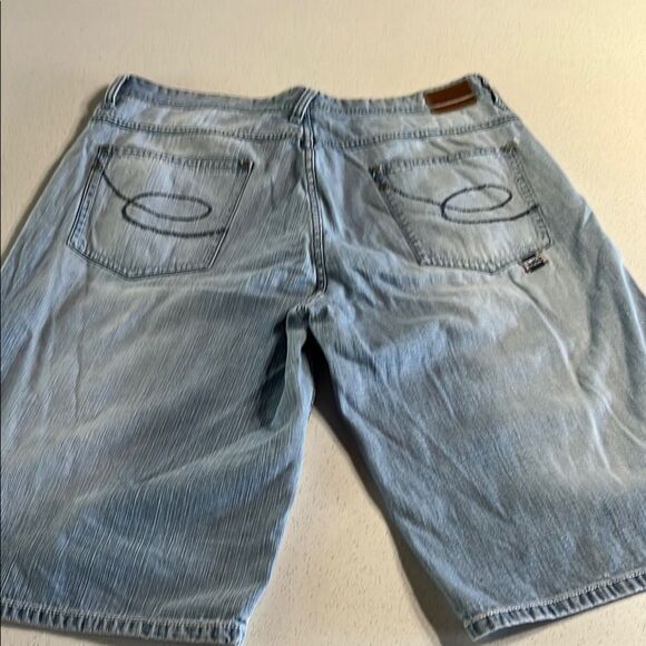 Enyce Vintage Blue Jean Shorts Relaxed Fit Waist 36-40 - Picture 5 of 10